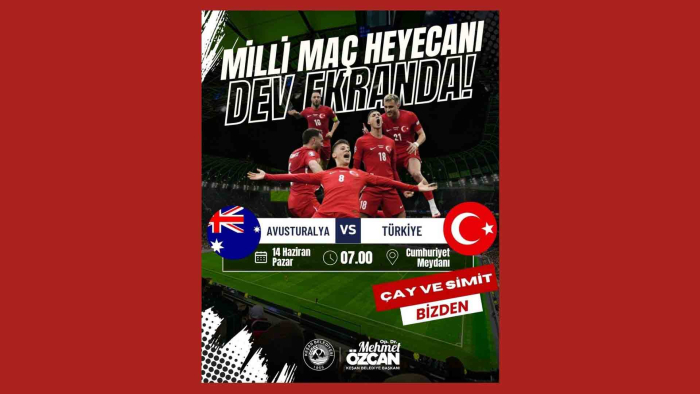 Milli maç heyecanı Keşan’da dev ekranda yaşanacak