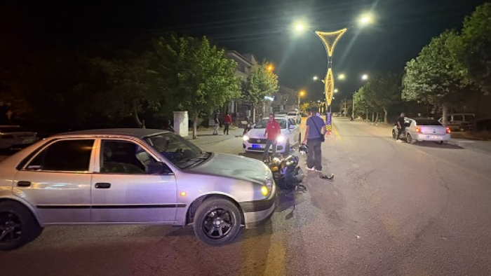 Keşan’da otomobille motosiklet çarpıştı; 2 yaralı