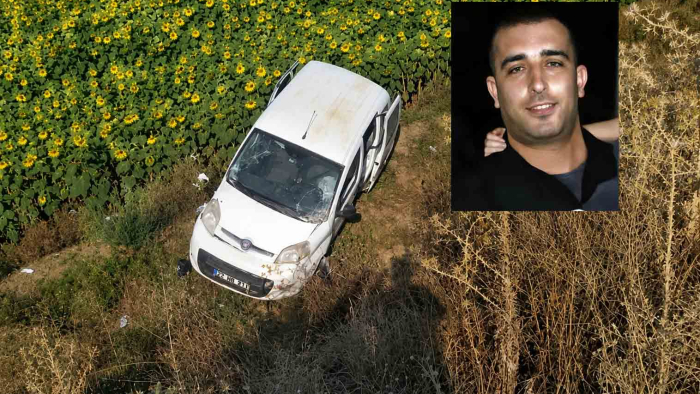 İpsala’da yoldan çıkan hafif ticari araç takla attı: 1 ölü, 1 yaralı