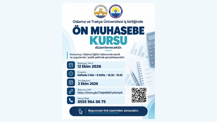 Keşan TSO ve TÜ tarafından ‘Ön Muhasebe Kursu’ düzenlenecek
