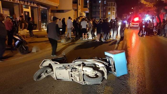 Keşan’da motosiklet yayaya çarptı; 2 yaralı