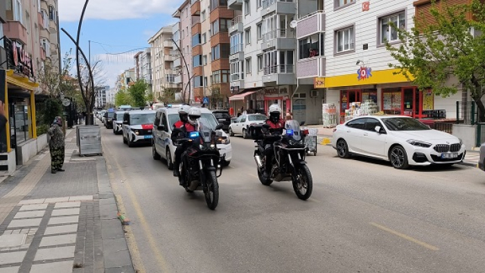 Keşan’da polis ekiplerinden şehir turu (Videolu Haber)