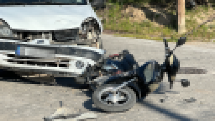 Keşan’da devrilen motosikletin sürücüsü yaralandı