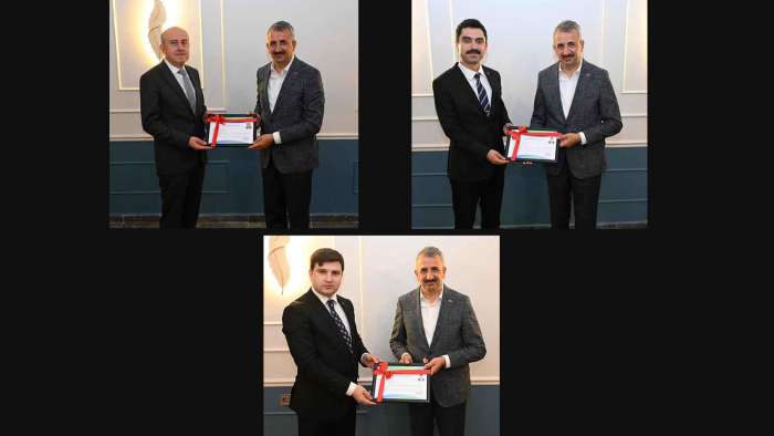 Edirne Valisi Sezer, tayinleri çıkan kaymakamlara veda etti