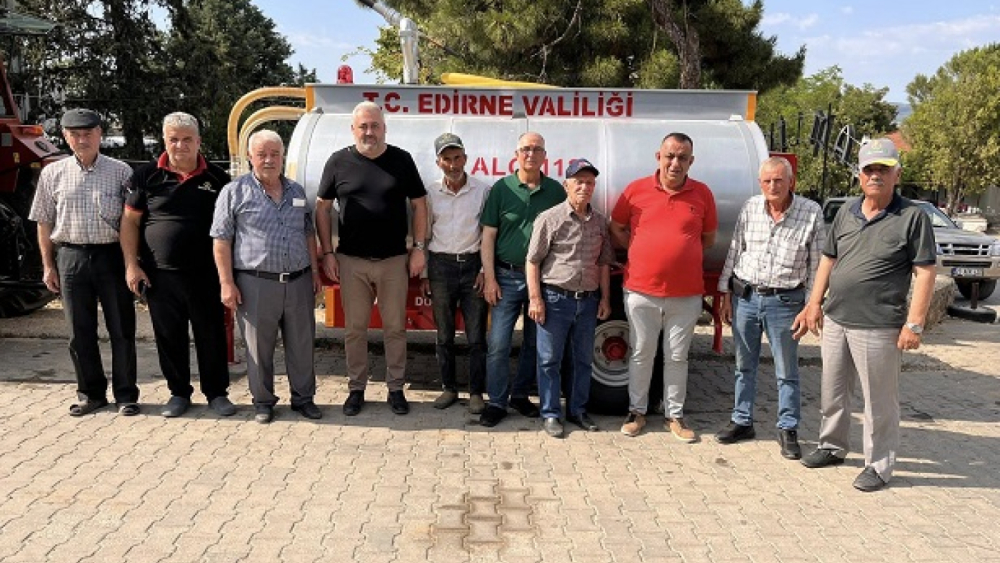 Çamlıca köyüne yangın söndürme tankeri kazandırıldı