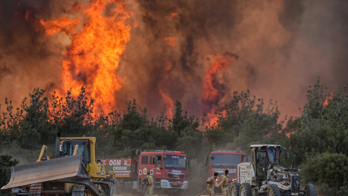 Şarköy yangını Gelibolu'ya sıçradı! Otoyol kapandı (Foto Galeri)