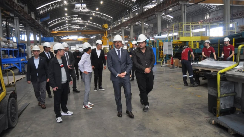 Keşan heyetinden OSB’ye yatırım yapacak Teknik Alüminyum’a ziyaret