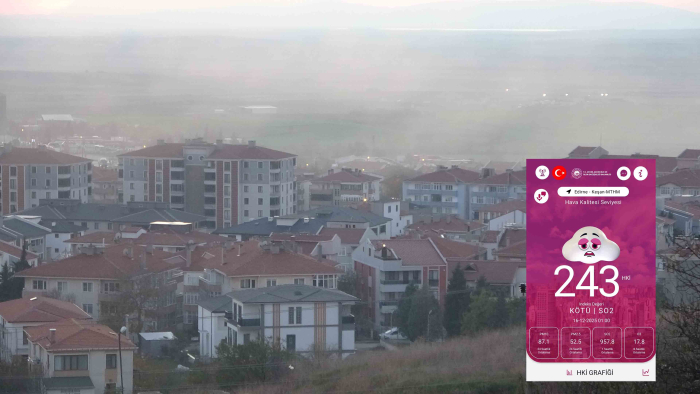 Türkiye’nin en kirli havası Keşan’da..!