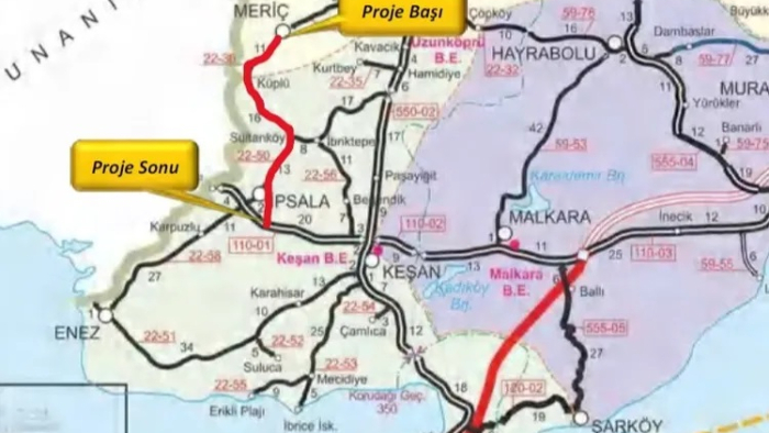 İpsala Hudut Kapısı-Keşan Devlet Yolu Projesi’ne yeniden ÇED onayı verildi