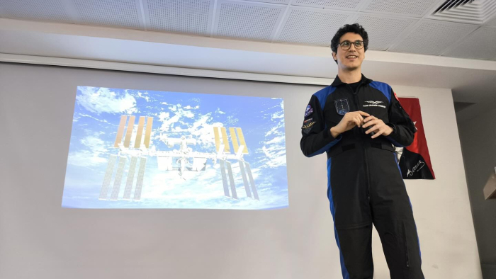 Astronot Tuva Cihangir Atasever, Keşan’da öğrencilerle buluştu