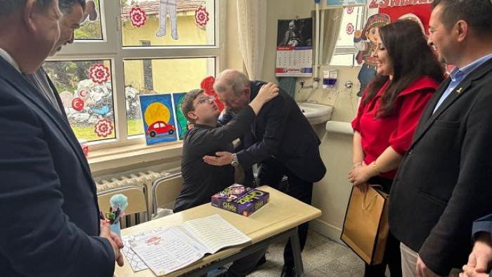 Kaymakam Mercan’dan, Yenimuhacir İlk ve Ortaokulu’na ziyaret