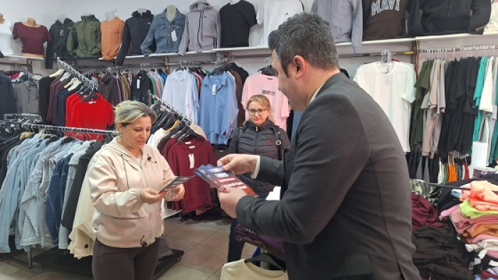 CHP, Keşan’da esnaf ziyaretleri gerçekleştirildi