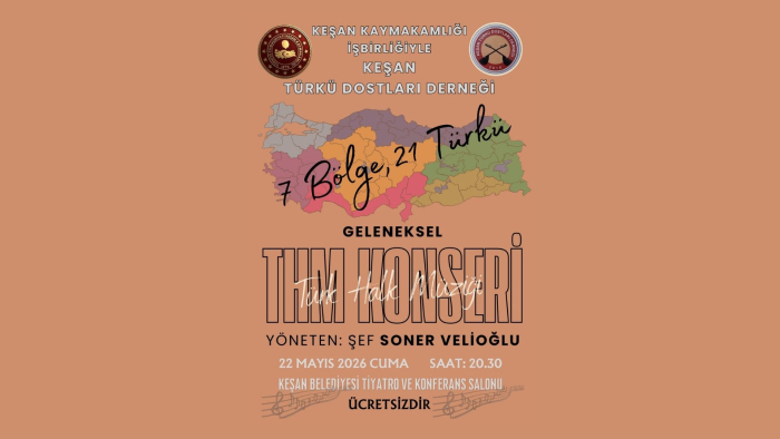 KTDD Türk halk müziği konseri 22 Mayıs’ta