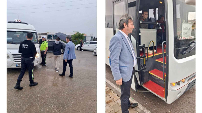 Keşan’da taşımalı eğitim servislerine denetim