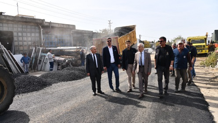Keşan Sanatkarlar Sanayi Sitesi’nde asfaltlama çalışmalarında sona yaklaşıldı