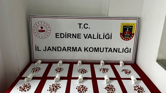 Üzerinde 568 sentetik hap ele geçirilen şüpheli gözaltına alındı