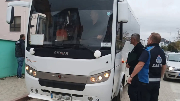Keşan’da okul servislerinin denetimi sürüyor