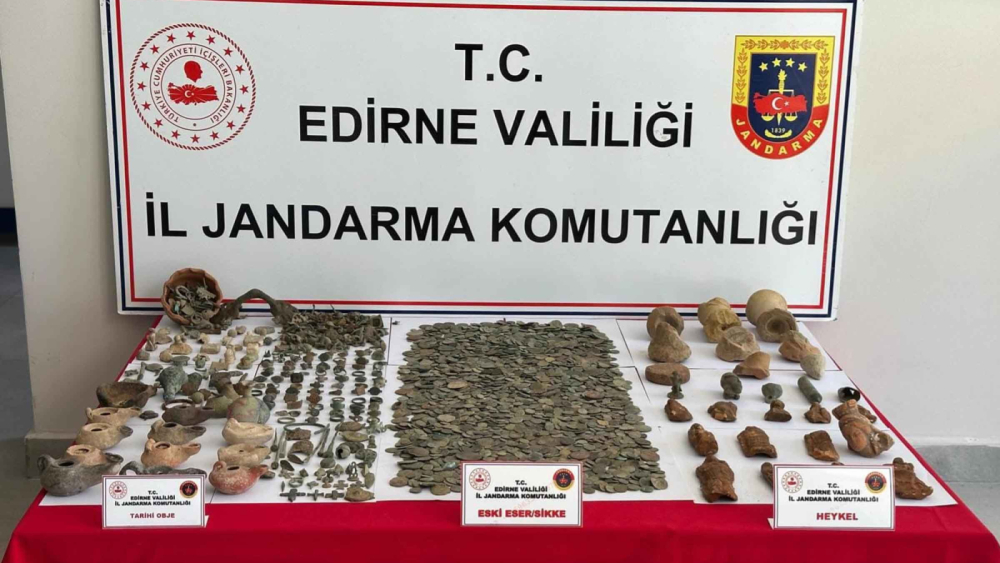 Keşan’da 4 bin 564 parça tarihi eser ele geçirildi