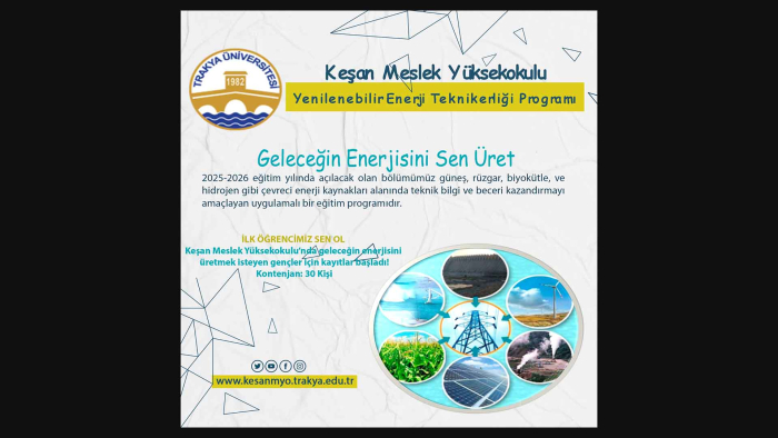 KMYO’da, ‘Yenilenebilir Enerji Teknikerliği Programı’ açıldı