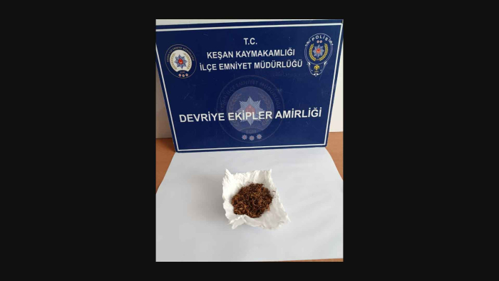 Üzerinde uyuşturucuyla yakalanan şüpheliye gözaltı