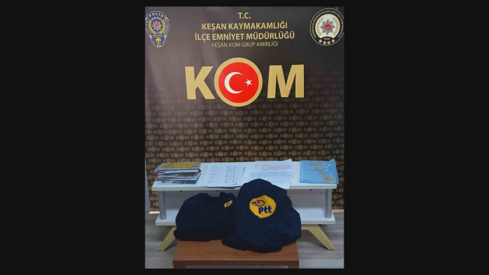 İpsala’da PTT üniforması giyerek dolandırıcılık yapan şüpheliye gözaltı