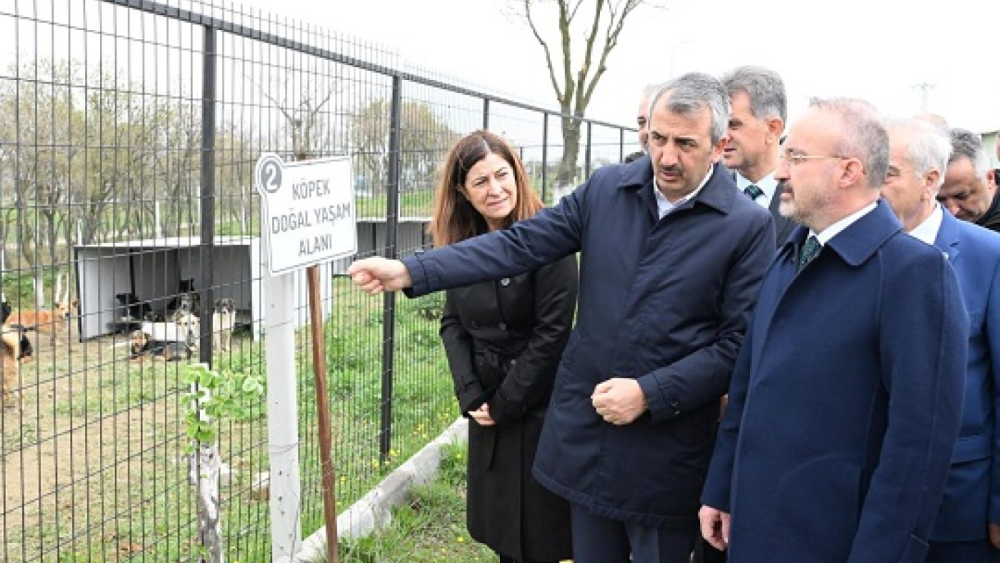 İçişleri Bakan Yardımcısı Turan, Keşan’daki barınakta ‘doğal yaşam alanı’nı inceledi