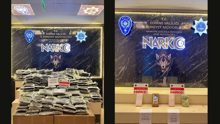Edirne’de 2 TIR'da 30 milyon TL değerinde uyuşturucu ele geçirildi
