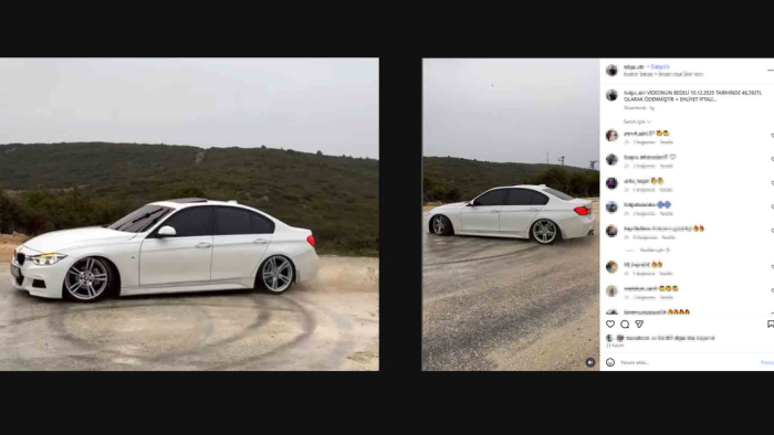 Keşan’da drift yaptığı videoyu sosyal medyasında paylaşan sürücüye 46 bin lira ceza